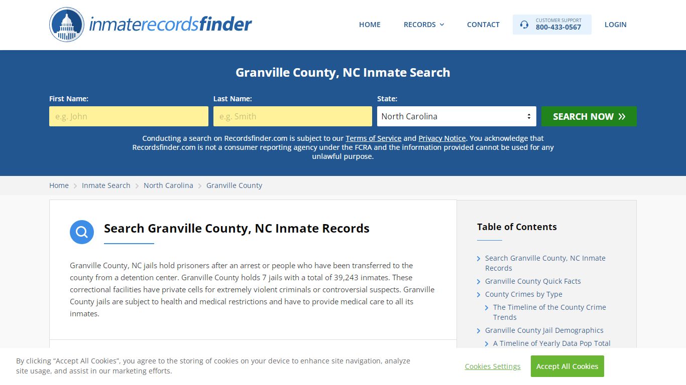 Granville County, NC Inmate Lookup & Jail Records Online