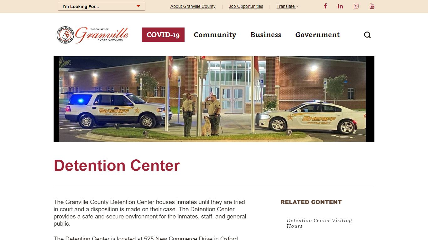 Detention Center - Granville County